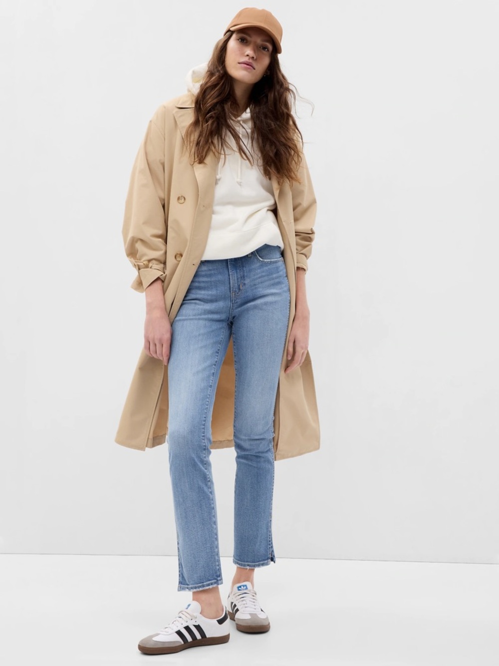 GAP Mid Rise Split-Hem Vintage Slim Jeans with Washwell 28 long